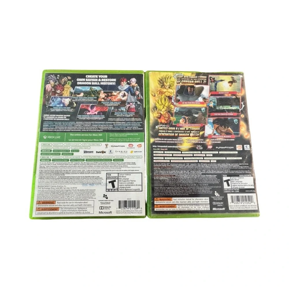 Dragon Ball Xenoverse Day One & DBZ Ultimate Tenkaichi Xbox 360 Bundle Fighting